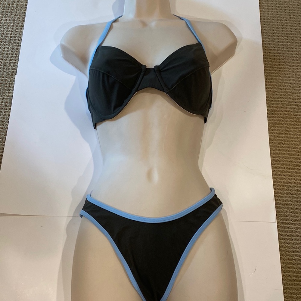 NAUTICA B L U E BIKINI IN DARK ARMY GREEN AND BLUE